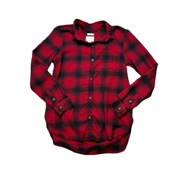 AMERICAN EAGLE Ahh-Mazingly Soft Boyfriend Fit Button Down Shirt Small - Picture 1 of 5